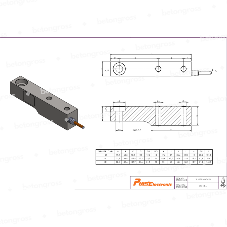 Puls LTE 5000 kg Loadcell
