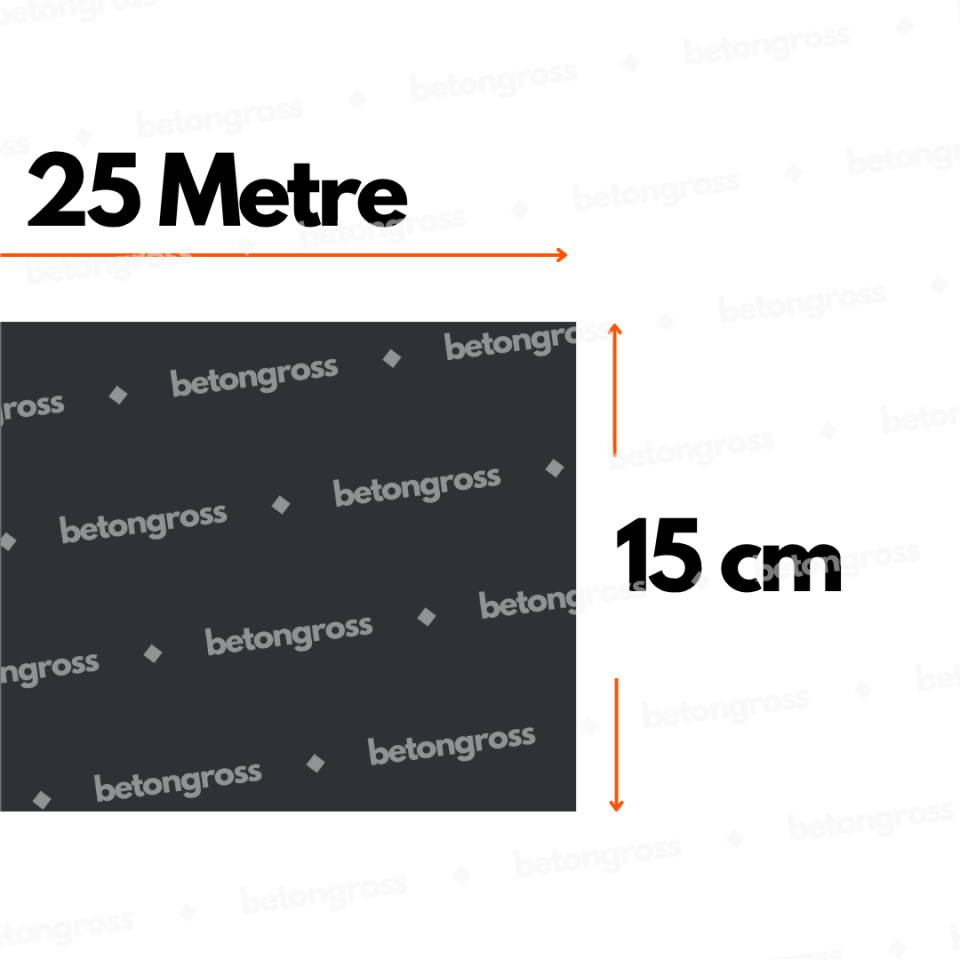 150'lik - 15cm Silgi Lastiği 25 Metre